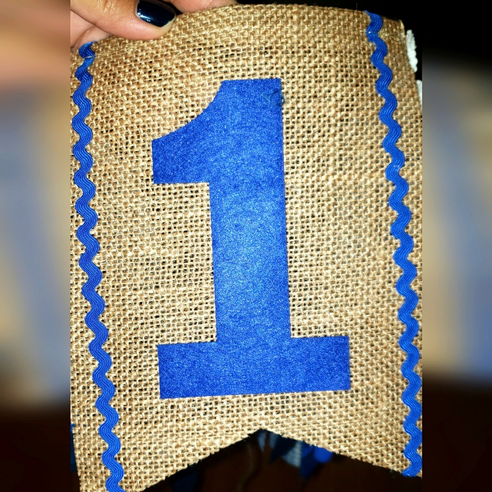 First Birthday Banner - Picture 2 of 3